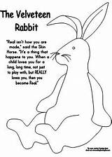 Rabbit Velveteen Coloring Activities Fun Rabbits Learning Pages Preschool Easter Quotes Printables Makinglearningfun Color Print Kids Educational Classroom Children Cards sketch template