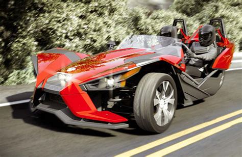 polaris slingshot  wheel roadster    automobile tuvie design