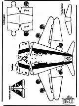 Plane Papercraft Cut Funnycoloring Paper Crafts Advertisement Colouring Pages sketch template