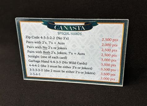hard acrylic deluxe canasta game special hands ranking guide etsy