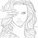 Coloring People Pages Color Drawings Cute Therapy Easy Drawing Adult Girl Book Sketches Simple Beautiful sketch template