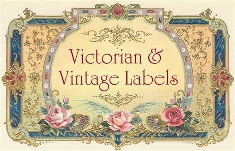 blank labels digital vintage style victorian tags labels