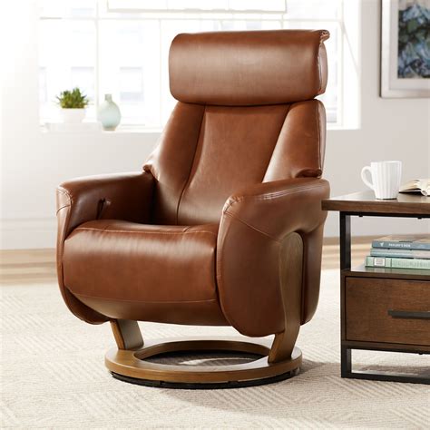 benchmaster augusta brown faux leather   recliner chair walmart