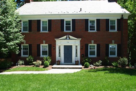 front door red brick house colonial house house colors
