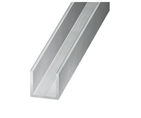 Profilé U Aluminium Brut 10 X 20 X 10 Mm 1 M Castorama