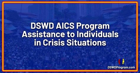 dswd aics program assistance  individuals  crisis