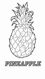 Pineapple Coloring Pages Apple Adult Template Getdrawings sketch template