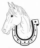 Horse Coloring Pages Colouring Head Drawings Animal Stencil Native Western sketch template