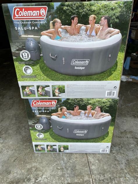 Inflatable Hot Tub Coleman Saluspa 77” X 28” 4 6 Person W