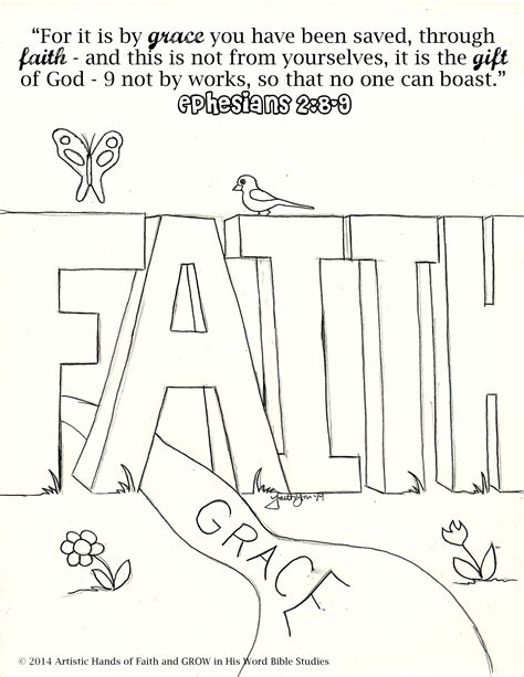 bible coloring pages  artistic hands  faith coloring pages