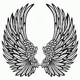 Coloring Wings Heart Pages Hearts Clipart Popular sketch template