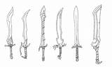 Swords Sword Anime Deviantart Weapons Drawings Drawing Sketch Reference Cool Fantasy sketch template