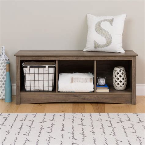 wholesale indoor storage benches prepac cubby bench drifted gray