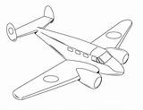 Planes Vliegtuig Kleurplaten sketch template
