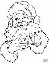 Weihnachtsmann Supercoloring Kopf Pointing Ausmalbilder Jolly Ausmalen sketch template
