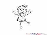 Disco Colouring Children Girl Coloring Sheet Title sketch template