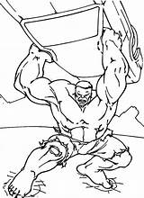 Coloring Pages Strong Man Hulk Heroic Getcolorings Getdrawings Printable sketch template