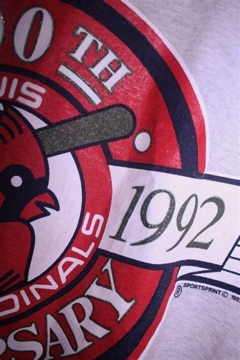 Vintage 1992 Mlb St Louis Cardinals 100th Anniversary T Shirt Grailed