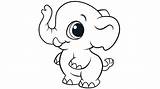 Coloring Elephant Printable Pages Popular sketch template