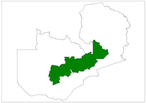 central province zambian maps  places