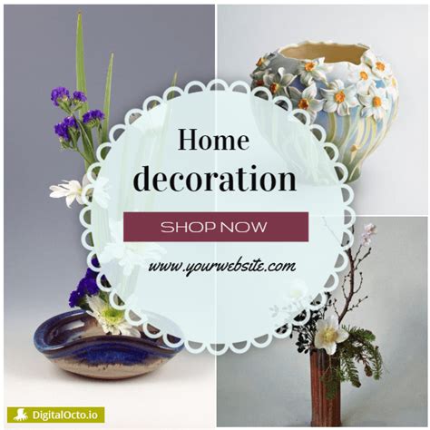 home decoration template social media designs digitalocto