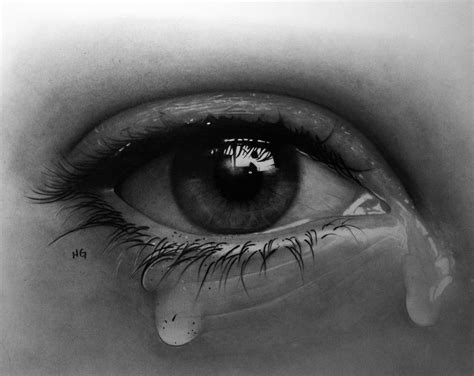 crying eye  hg art  deviantart