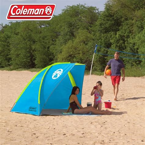 coleman beach shade tent  min setup uv guard  protection ships   deals