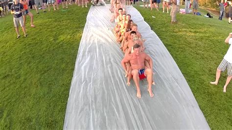 Giant Slip N Slide Party Youtube