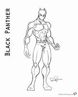 Panther Coloring Pages Superhero Printable Kids Color Print Bettercoloring sketch template