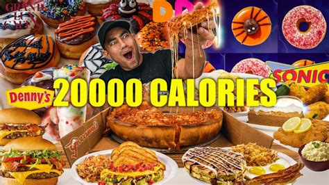 Eating 20 000 Calories In 24 Hours Challenge Youtube
