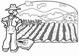 Colorear Agricultura Agricultor Puntos sketch template