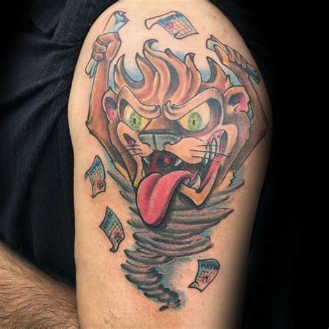 40 Tasmanian Devil Tattoo Designs For Men Cartoon