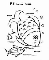 Coloring Fish Abc Alphabet Pages Sheet Ho sketch template