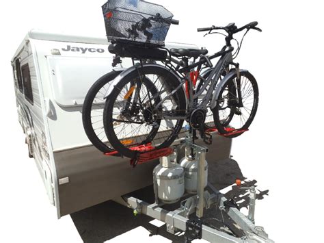 grip sport double bike rack tilting suit caravan spinners automotive gold coast  tweed coast