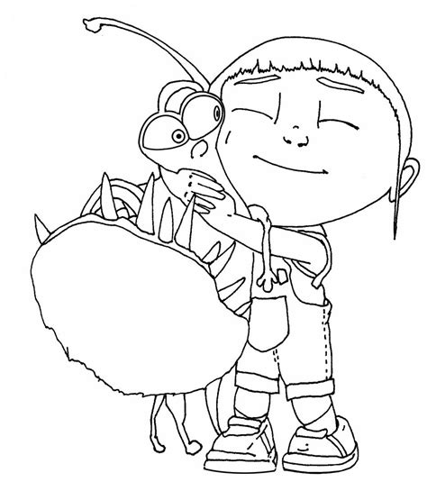 printable despicable  coloring pages  kids