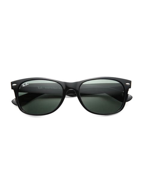 ray ban rb2132 55mm new wayfarer sunglasses in black lyst