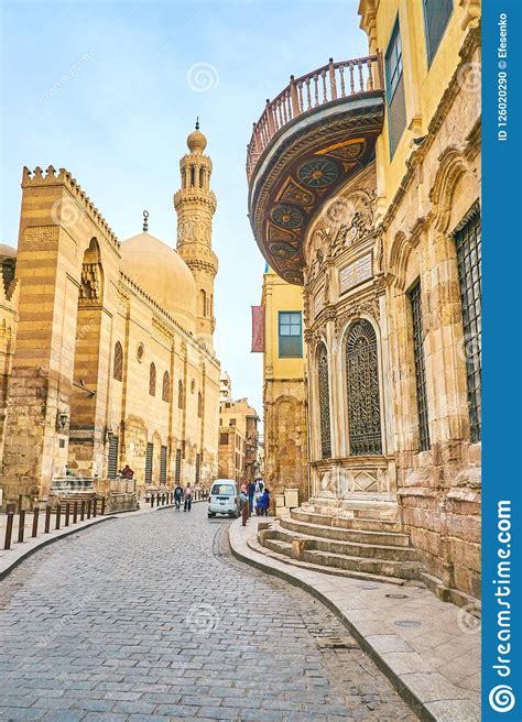 Landmarks Of El Muizz Street In Cairo Egypt Editorial