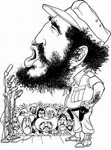 Castro Fidel Cartoon Clipart Vector Cuban Missile Crisis Svg Openclipart Caricature Assassination Kennedy John Monochrome Artwork Photography 1992 Sketch Artist sketch template