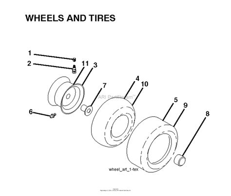 husqvarna ythk    parts diagram  wheels tires