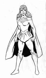 Supergirl Superheroes Solitude Kb sketch template