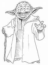Yoda Coloringonly sketch template