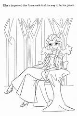 Reine Fever Neiges Elsa Coloringdisney sketch template