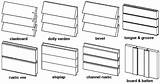 Siding Wood Types Diagram Vinyl Pattern Options Shiplap sketch template