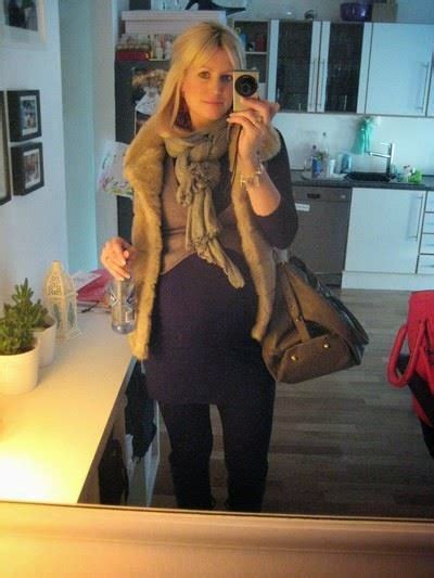 Pregnant In Pantyhose Stylish Blonde Mom