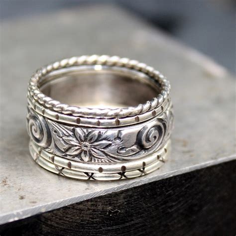 sterling silver stacking rings set