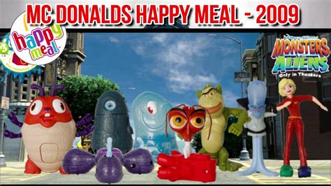 Mcdonald S Happy Meal Monsters Vs Aliens 2009 Youtube