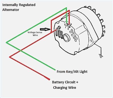 alternator wiring diagram  wire