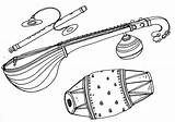 Instruments Ganesha Tabla sketch template