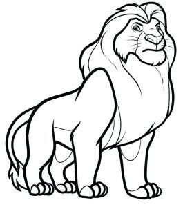 lion  printable coloring pages  kids