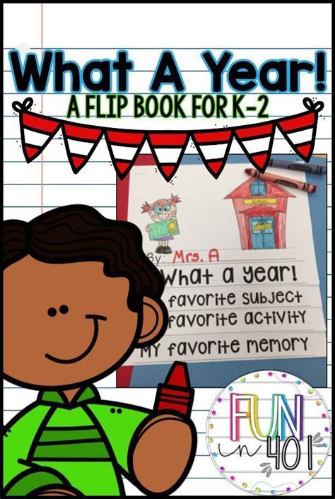 year  flip book activity  kindergarten